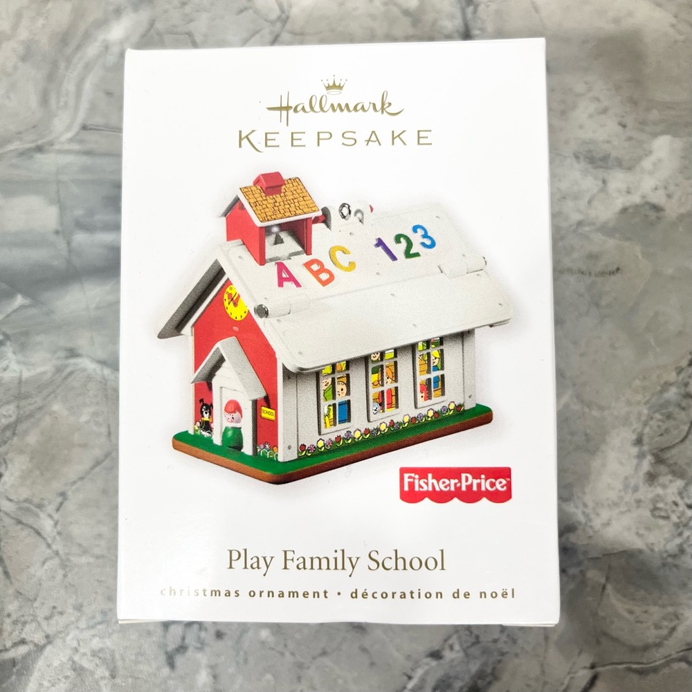 Hallmark Keepsake Ornament 2010 Fisher Price Play Family School